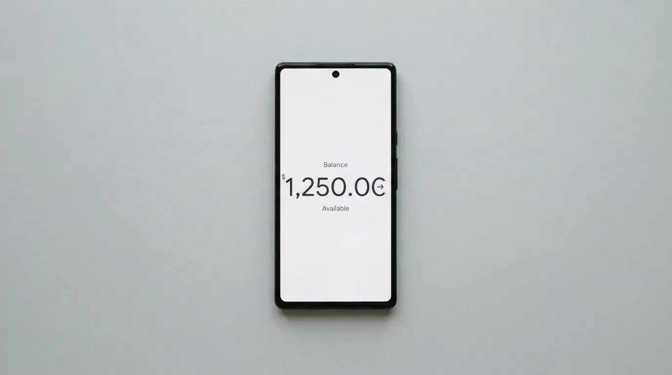 A phone showing a stablecoin transfer screen