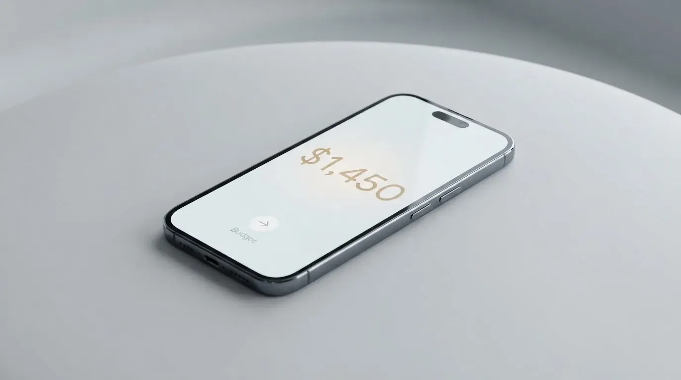 A phone showing a stablecoin transfer screen
