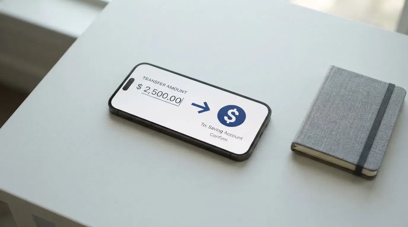 A phone showing a stablecoin transfer screen