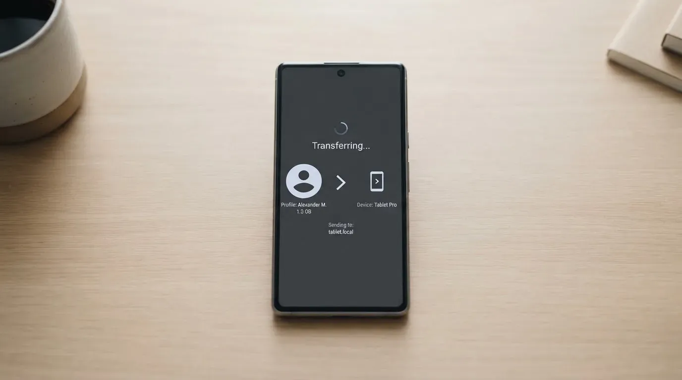 A phone showing a stablecoin transfer screen