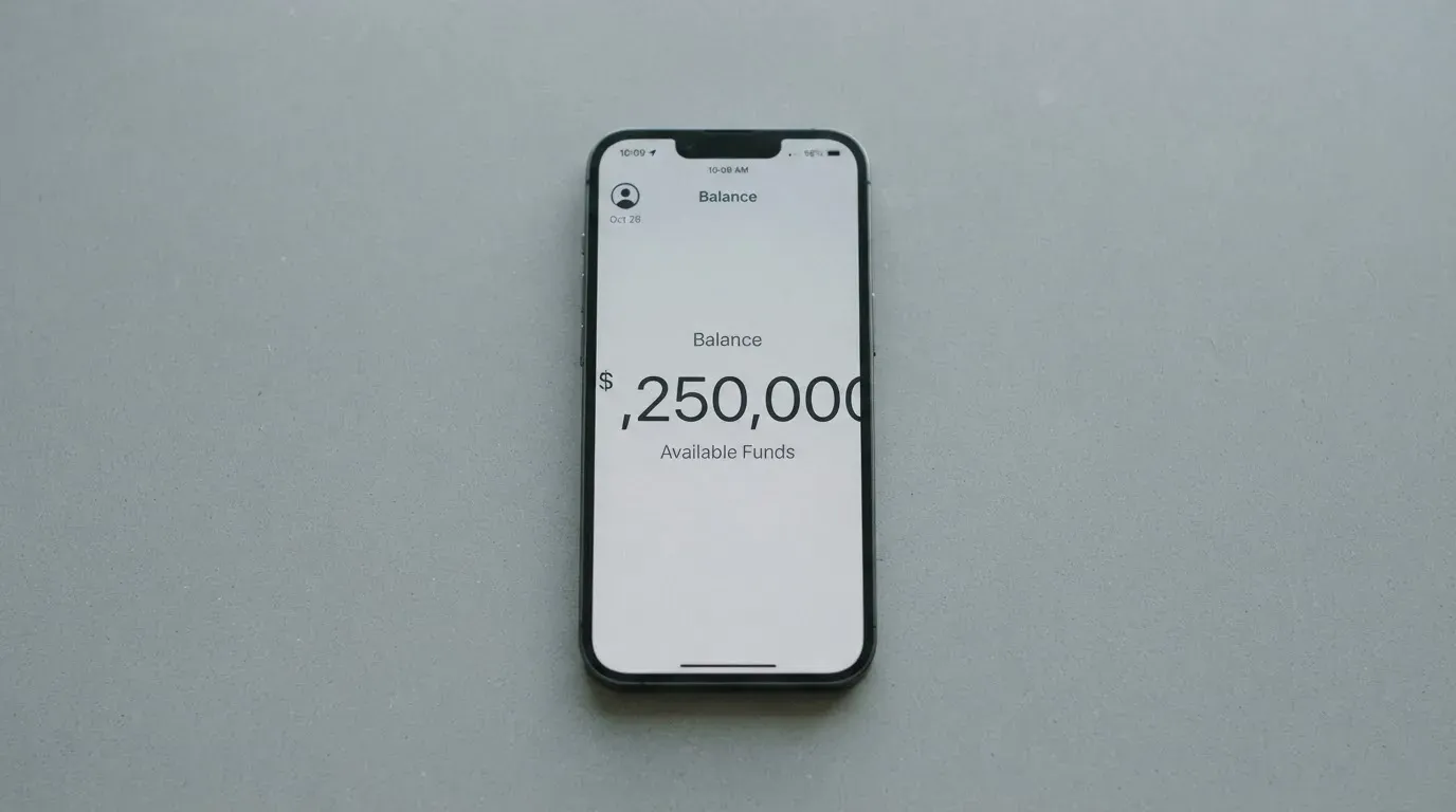 A phone showing a stablecoin transfer screen