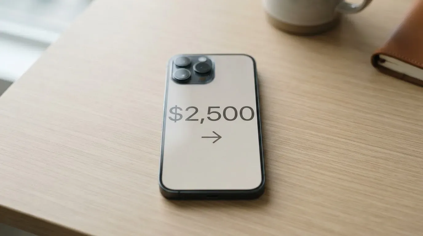 A phone showing a stablecoin transfer screen